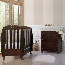 Дитяче ліжко Micuna Valeria Big Luxe Walnut (140x70) МДФ / бук